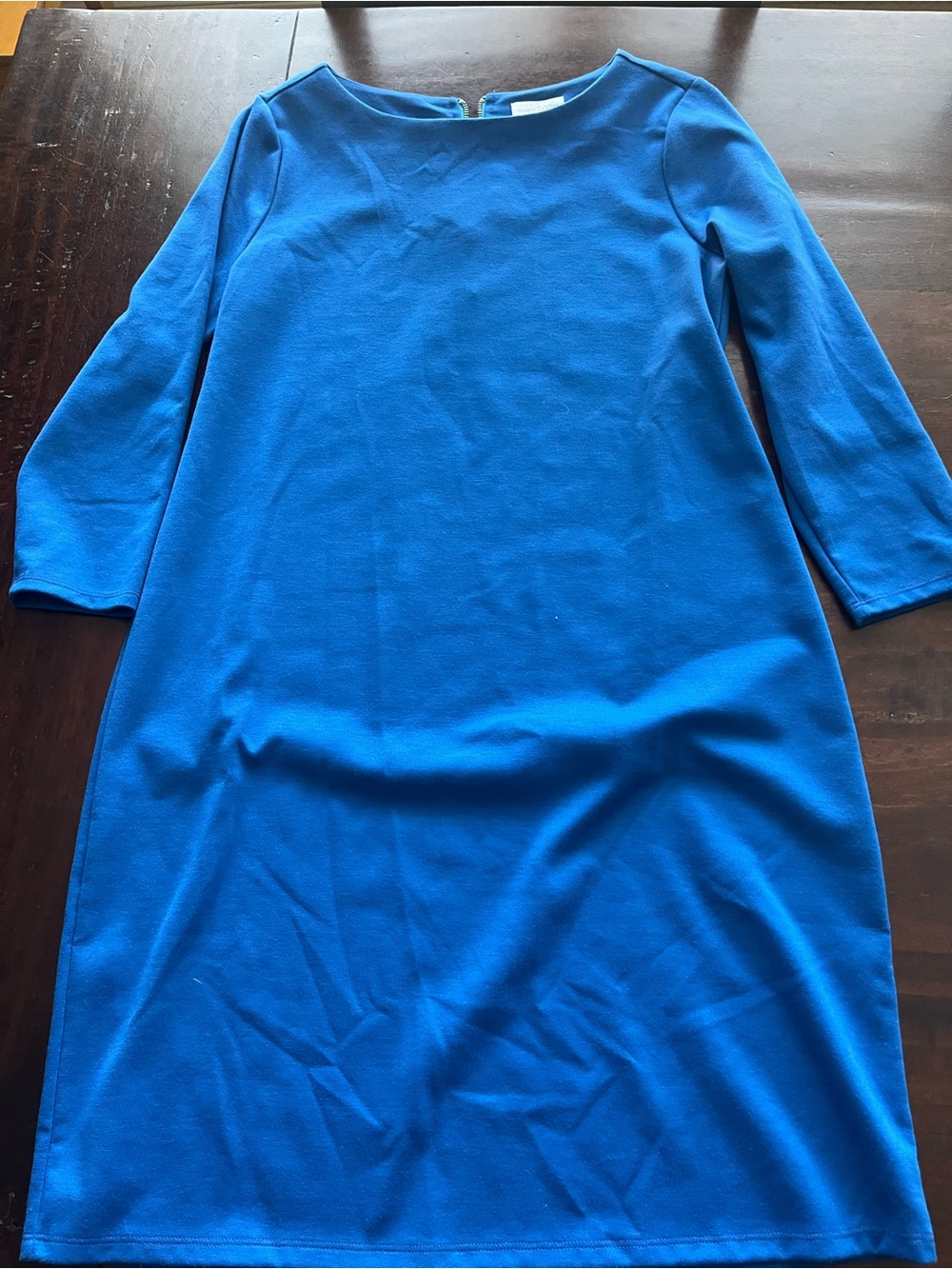 Charming Charlie Royal Blue Three-Quarter Sleeve Shift Dress